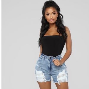 ***SOLD***NWT Rhinestone Boyfriend Jean Shorts